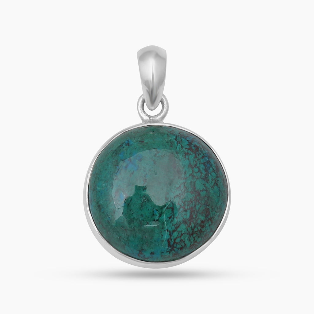Chrysocolla Silver Pendants