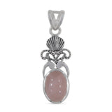 Blue Larimar Pendant 925 Sterling Silver