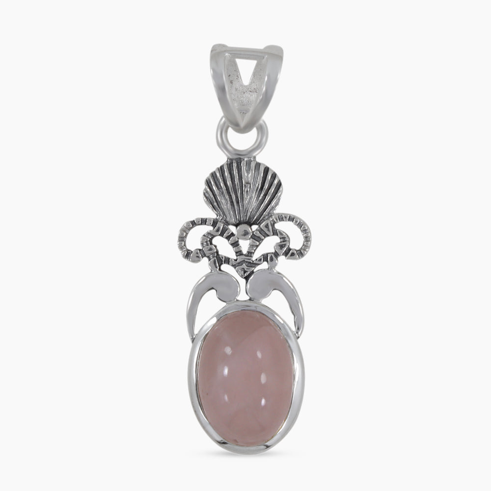 925 Sterling Silver Rose Quartz Pendants