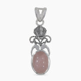 925 Sterling Silver Rose Quartz Pendants