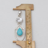 Mexican Turquoise Silver Pendants
