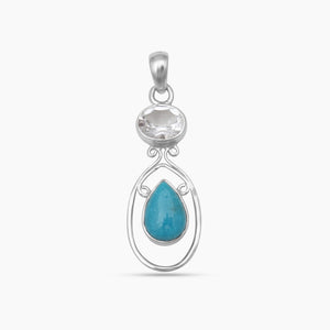 Mexican Turquoise Silver Pendants