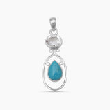 Mexican Turquoise Silver Pendants