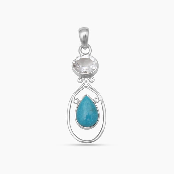 Mexican Turquoise Silver Pendants