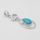 Mexican Turquoise Silver Pendants