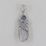 925 Sterling Silver Rose Quartz Pendant