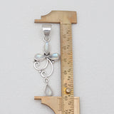 Rainbow Moonstone Silver Pendants