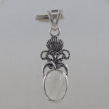 925 Sterling Silver Rose Quartz Pendant