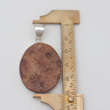 Fossil Coral Silver Pendants