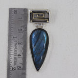 925 Sterling Silver Morado Opal Pendant