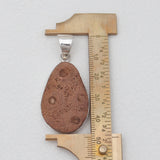 Fossil Coral Silver Pendants