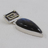 925 Sterling Silver Morado Opal Pendant