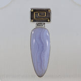 925 Sterling Silver Morado Opal Pendant