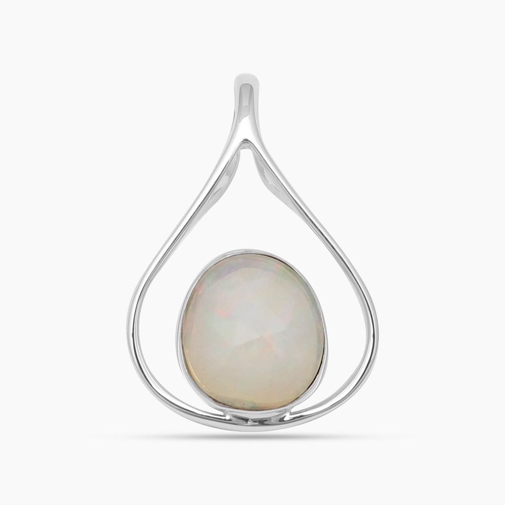 Ethiopian Opal Silver Pendants