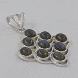 Larimar Gemstone 925 Sterling Silver Pendant