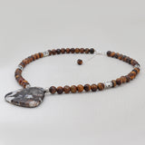 Agate & Tiger Eye Beads Necklace