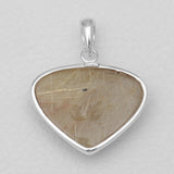 Rutilated Quartz Silver Pendants