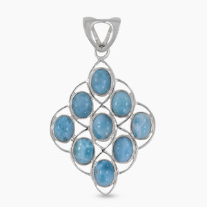925 Sterling Silver Larimar Pendants