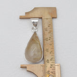 Rutilated Quartz Silver Pendants