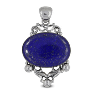 925 Sterling Silver Lapis Lazuli Pendant