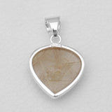 Rutilated Quartz Silver Pendants