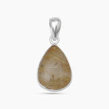 Rutilated Quartz Silver Pendants