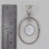 925 Silver Natural Shiva Eye Pendant