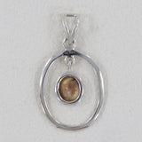 925 Silver Natural Shiva Eye Pendant