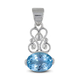 Green Amethyst 925 Sterling Silver Pendant