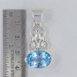 Green Amethyst 925 Sterling Silver Pendant