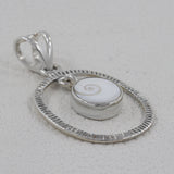 925 Silver Natural Shiva Eye Pendant