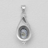 Dendritic Opal Silver Pendants