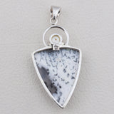 Natural Dendritic Opal Gemstone Jewelry Set