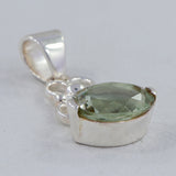 Green Amethyst 925 Sterling Silver Pendant