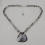 Green Amethyst & Tourmalated Quartz Beads Nacklaces