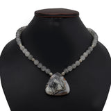 Green Amethyst & Tourmalated Quartz Beads Nacklaces