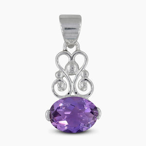 925 Silver Green Amethyst Pendants