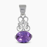 925 Silver Green Amethyst Pendants