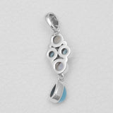 Rainbow Moonstone Silver Pendants