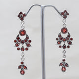 925 Sterling Silver Iolite Drop Earrings