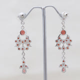 925 Sterling Silver Iolite Drop Earrings