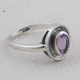 925 Starling Silver Amethyst Ring