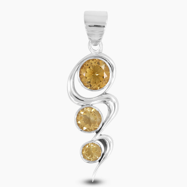 925 Sterling Silver Citrine Pendants