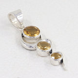 925 Sterling Silver Citrine Pendant