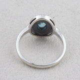 Blue Topaz Silver Ring