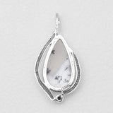 Dendritic Opal Silver Pendants