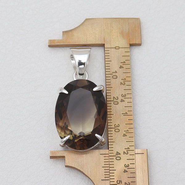 925 Sterling Silve Smoky Quartz Pendants