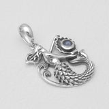 Rainbow Moonstone Silver Pendants