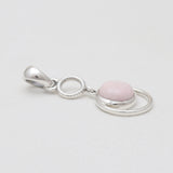Pink Opal Silver Pendants