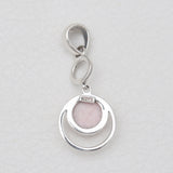 Pink Opal Silver Pendants